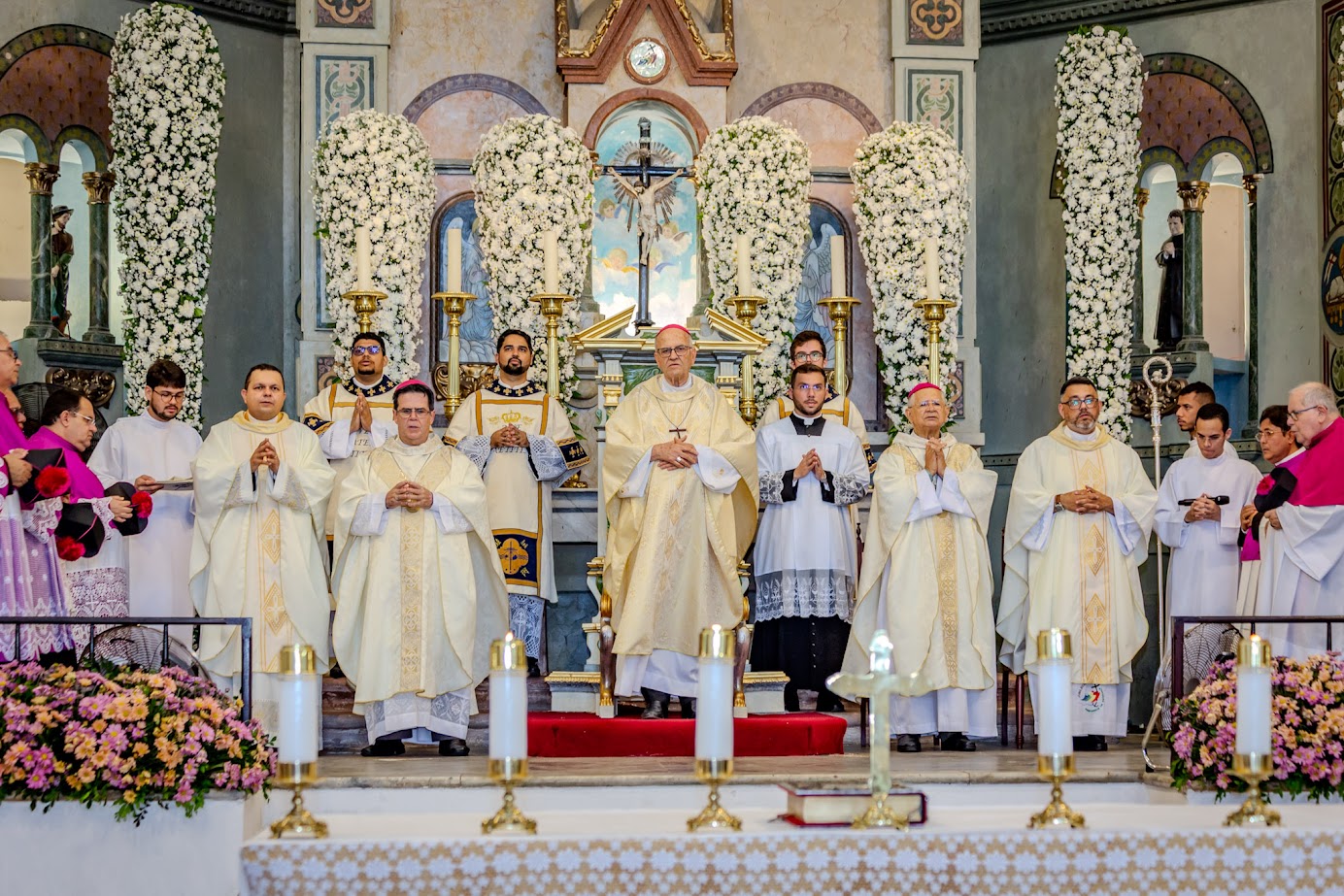 Missa foi celebrada pelo arcebispo emérito de Olinda e Recife, Dom Fernando Saburido. Foto: Carlos Wilker.