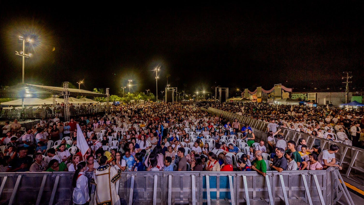 Celebração Eucarística de encerramento da festa da Padroeira de Maceió, Nossa Senhora dos Prazeres. Foto: Carlos Wilker.