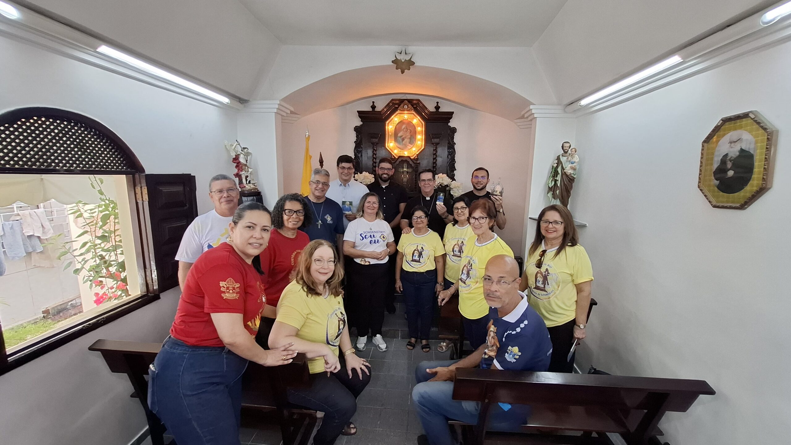 O encontro contou com a presença das ramificações do movimento na Arquidiocese de Maceió: Campanha da Mãe Peregrina, Liga de Mães de Schoenstatt e Apostolado do Terço dos Homens Mãe Rainha. Fotos: Suzana Lima.