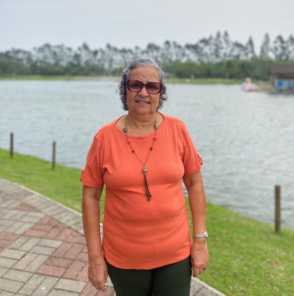 Rosário de Fátima da Silva, de 62 anos, é devota de São João Batista. 