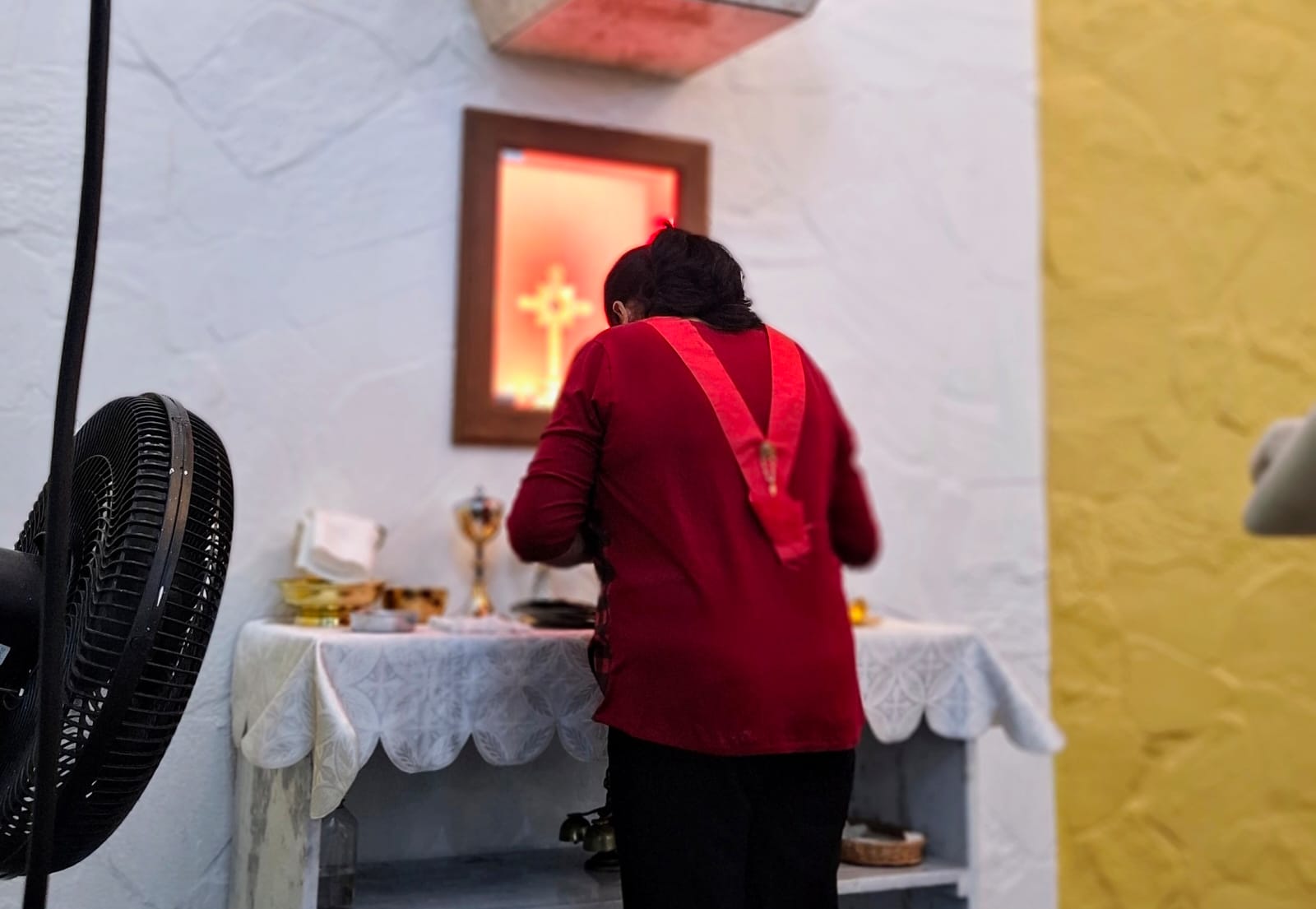 Comunidade do Feitosa homenageia São Carlo Acutis. Foto:  Suzana Lima.