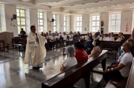 Jubileu dos enfermos foi realizado na Capela de São Vicente de Paulo, na Santa Casa de Misericórdia de Maceió. Foto: Manoela Ponciano.