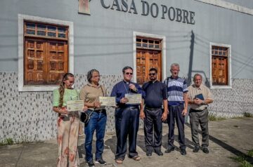 Casa do Pobre recebeu doações. Foto: Carlos Wilker.